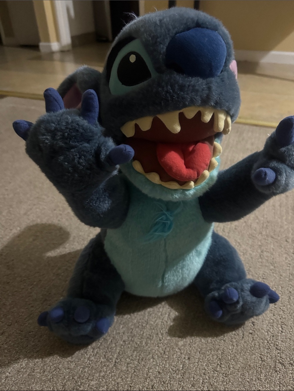 Stitch Plush Toy - Blue Soft Stuffed Character for Kids
